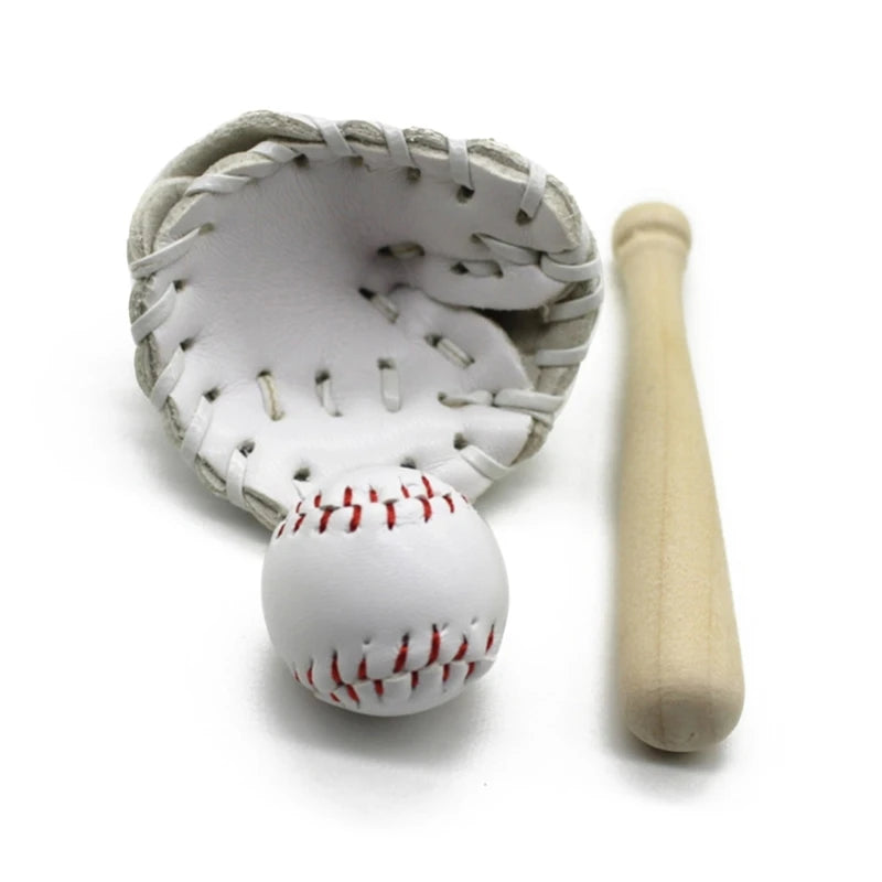Mini Baseball Bat and Glove Set Props