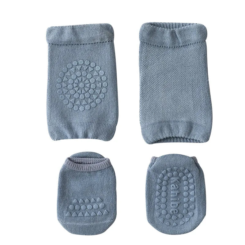 Summer Baby Knee Pads Socks Set for Girls Boys