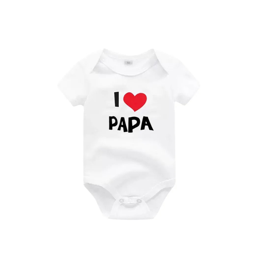 'I love mama' Short-Sleeve Graphic Bodysuit