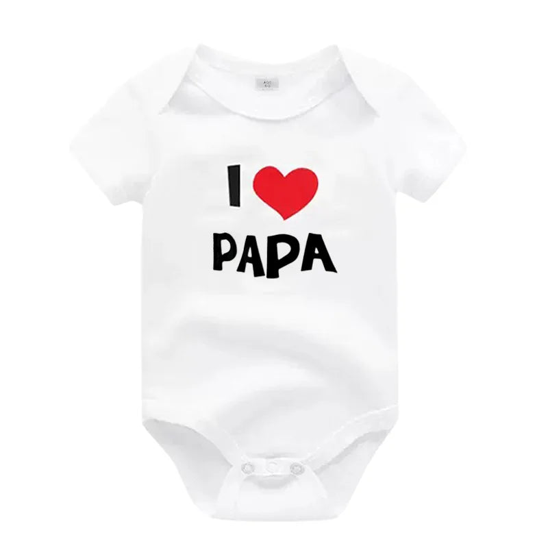 'I love mama' Short-Sleeve Graphic Bodysuit