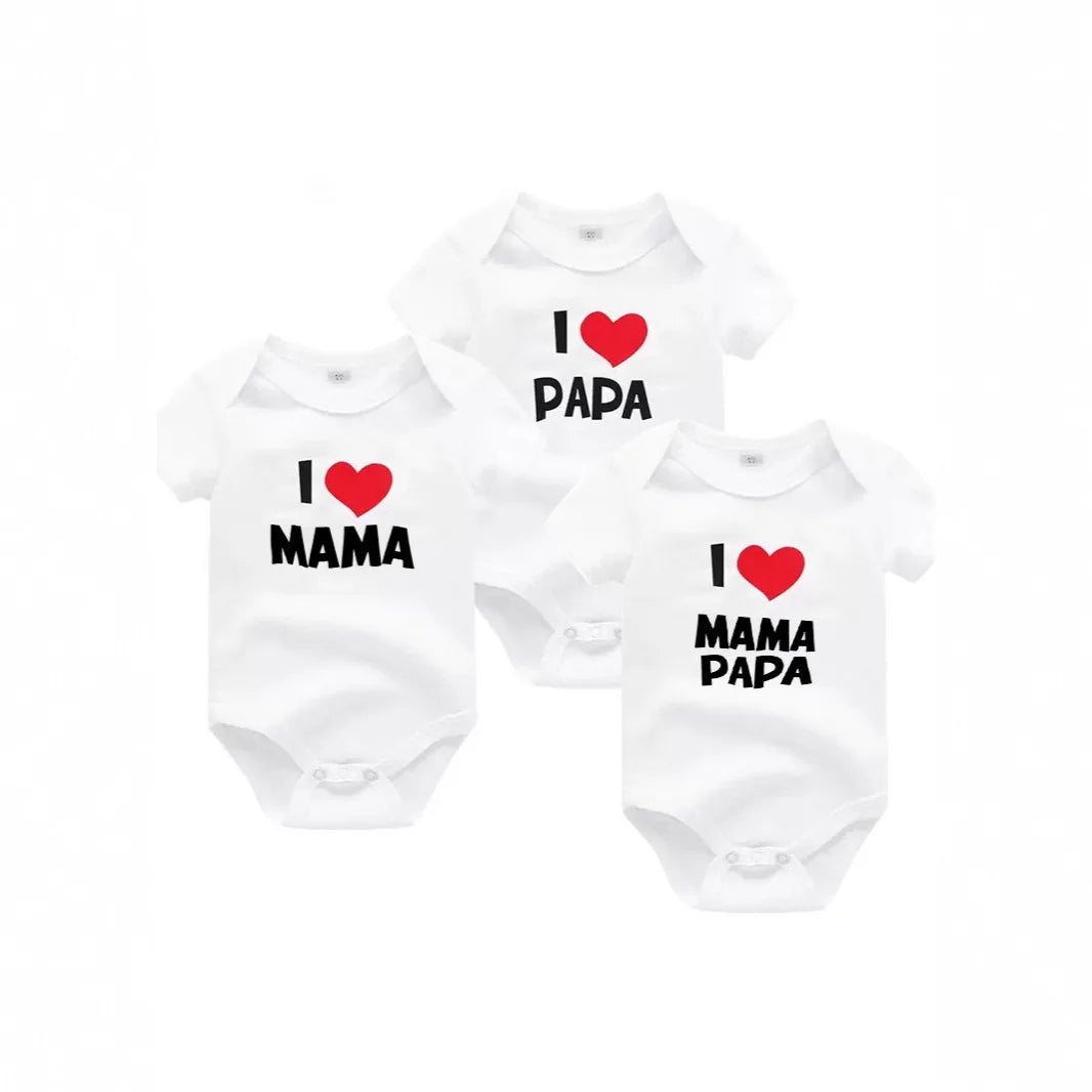 'I love mama' Short-Sleeve Graphic Bodysuit