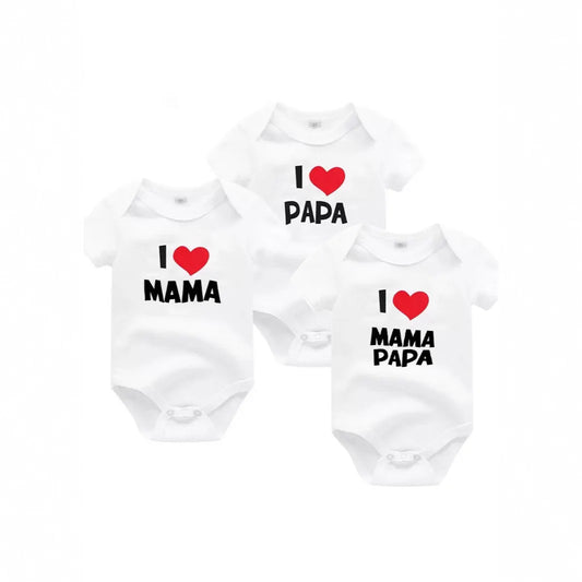 'I love mama' Short-Sleeve Graphic Bodysuit