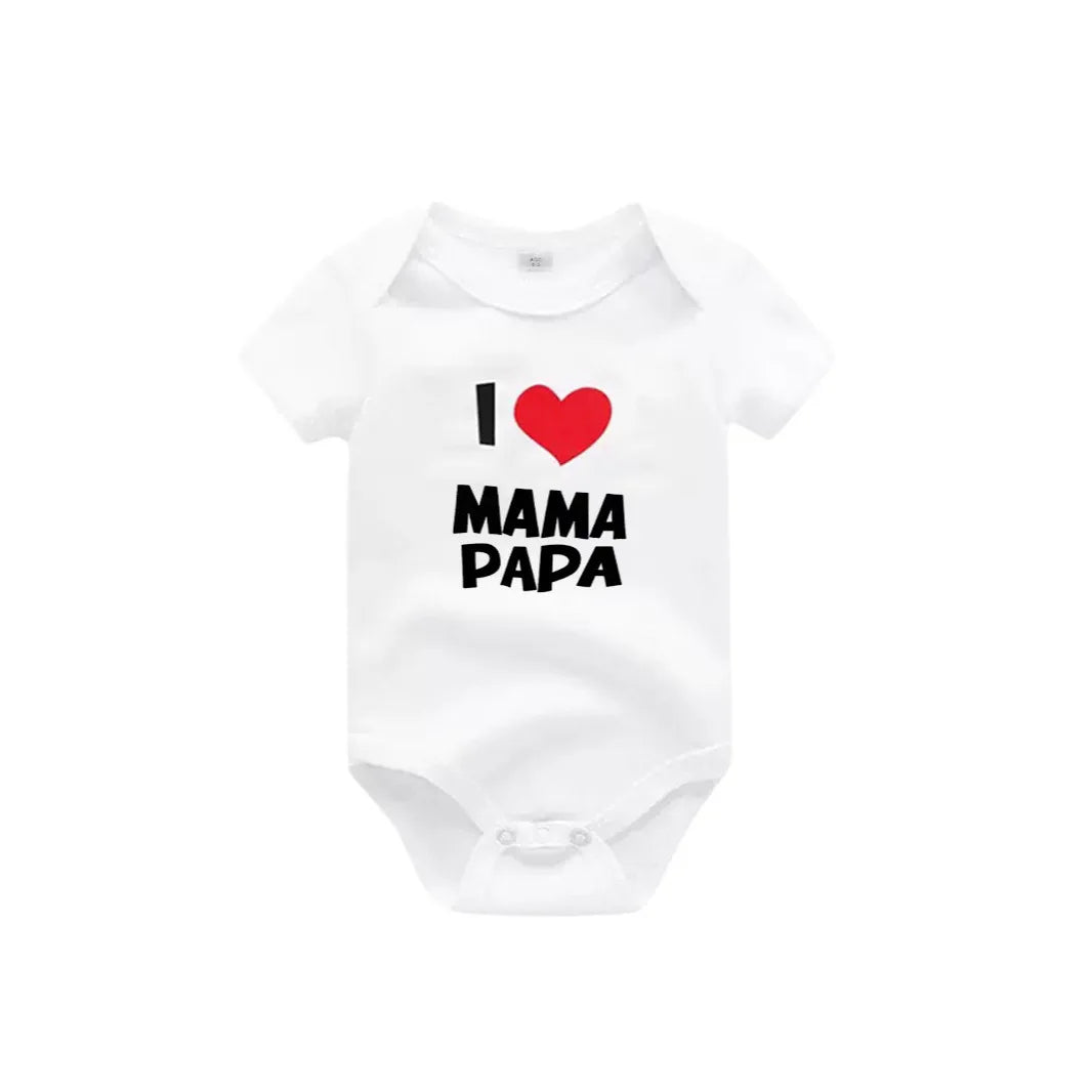 'I love mama' Short-Sleeve Graphic Bodysuit