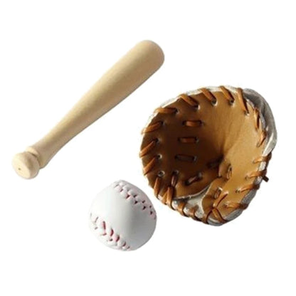 Mini Baseball Bat and Glove Set Props