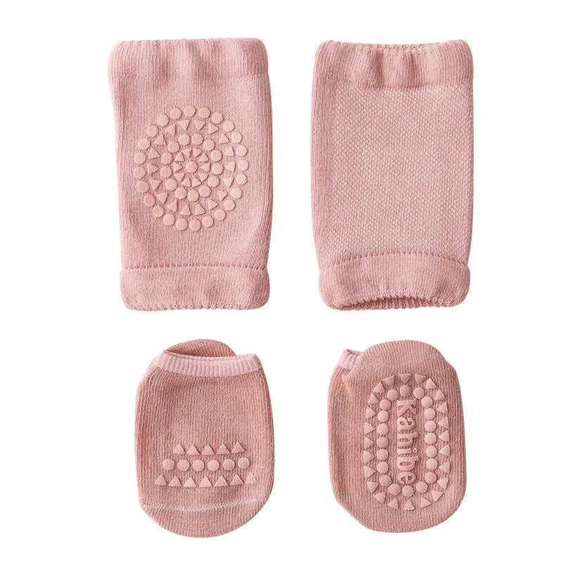 Summer Baby Knee Pads Socks Set for Girls Boys