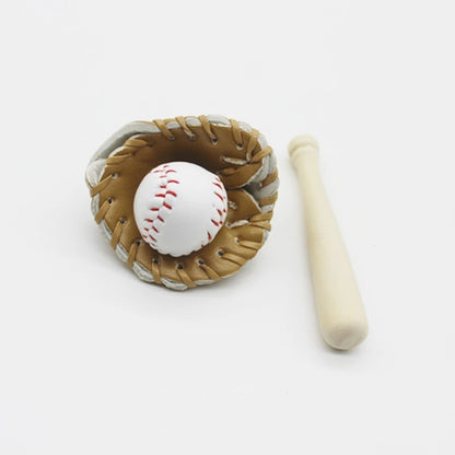 Mini Baseball Bat and Glove Set Props