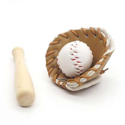 Mini Baseball Bat and Glove Set Props