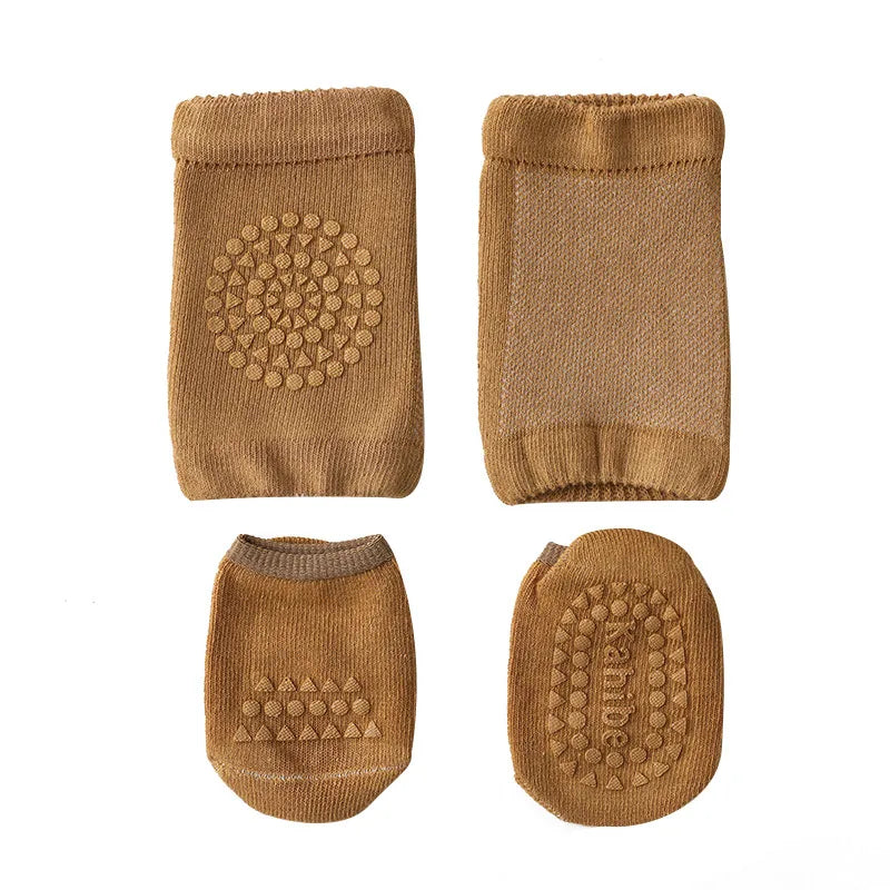 Summer Baby Knee Pads Socks Set for Girls Boys