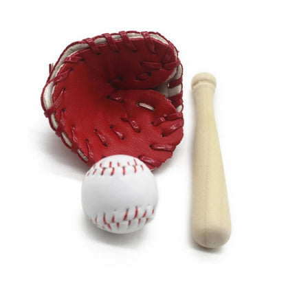 Mini Baseball Bat and Glove Set Props