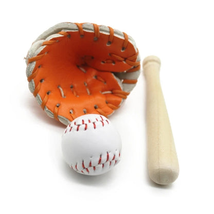 Mini Baseball Bat and Glove Set Props